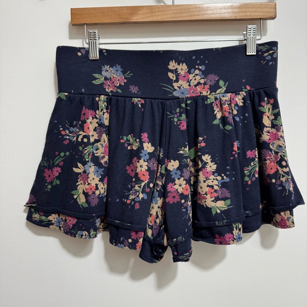Express Y2K Floral Ruffle Micro Mini‎ Shorts Skort - Picture 6 of 11